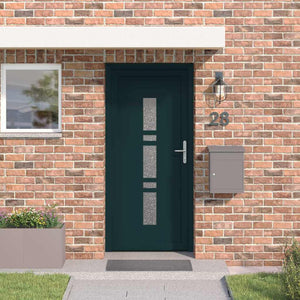 vidaXL Porta d'ingresso Antracite PVC