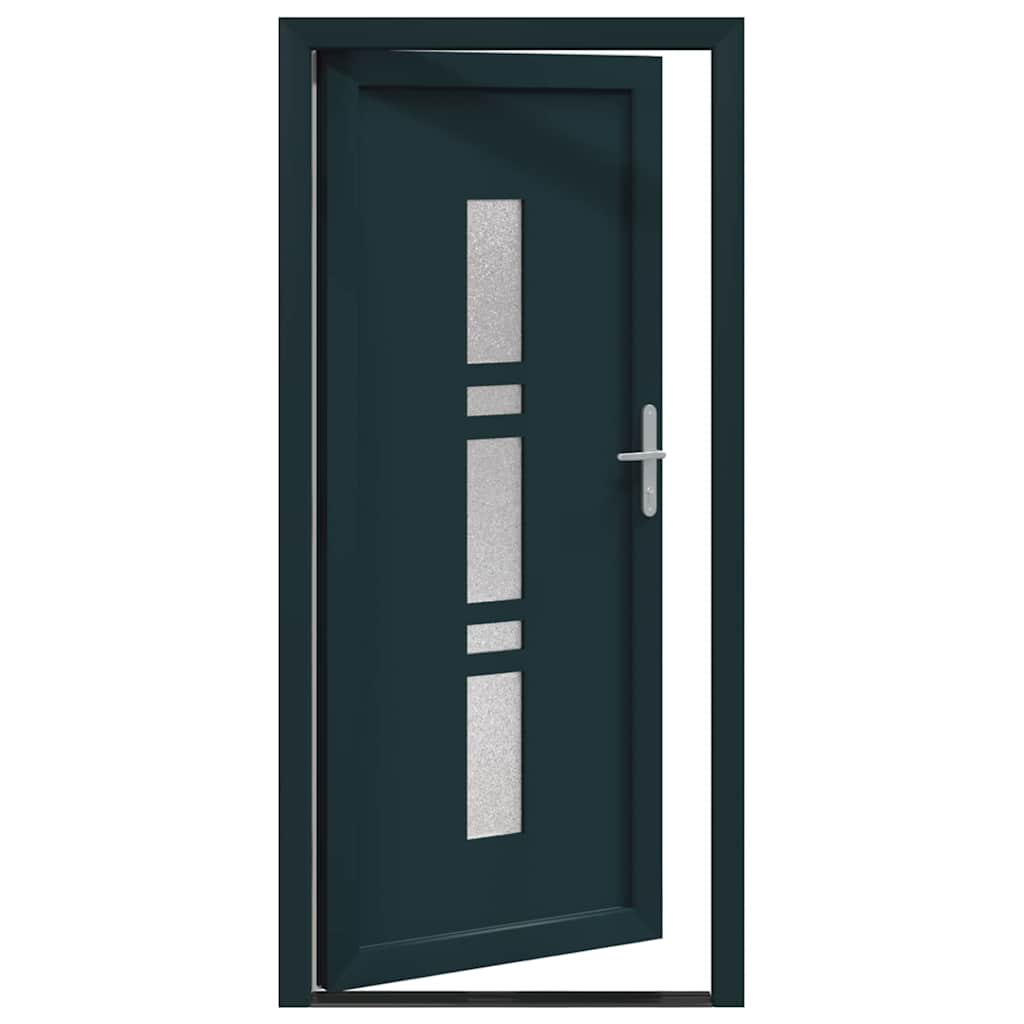 vidaXL Porta d'ingresso Antracite PVC