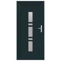 vidaXL Porta d'ingresso Antracite PVC