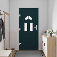 vidaXL Porta Frontale Antracite PVC