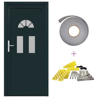 vidaXL Porta Frontale Antracite PVC