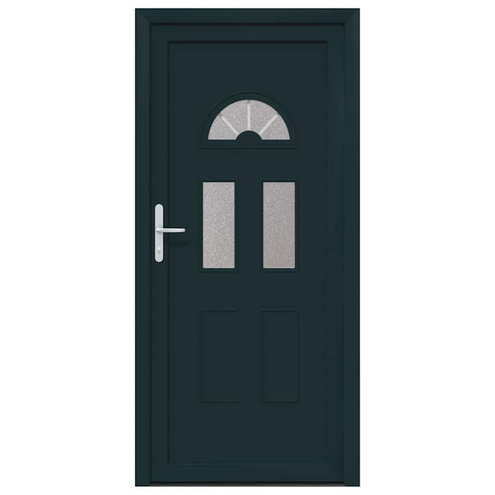 vidaXL Porta Frontale Antracite PVC