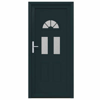 vidaXL Porta Frontale Antracite PVC