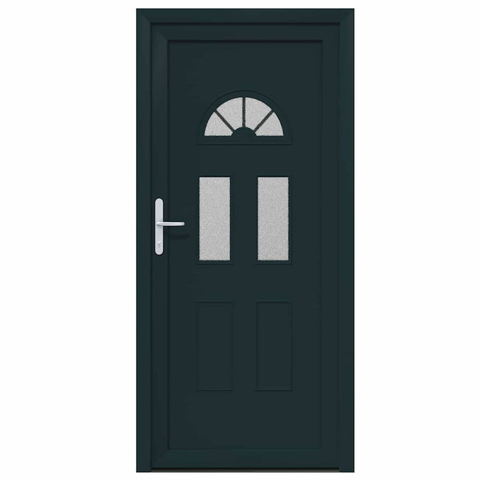 vidaXL Porta Frontale Antracite PVC