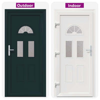 vidaXL Porta Frontale Antracite PVC