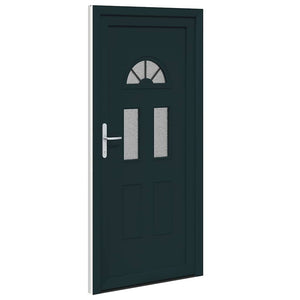 vidaXL Porta Frontale Antracite PVC