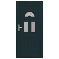 vidaXL Porta Frontale Antracite PVC