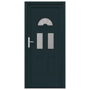 vidaXL Porta Frontale Antracite PVC