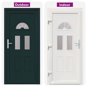 vidaXL Porta Frontale Antracite PVC