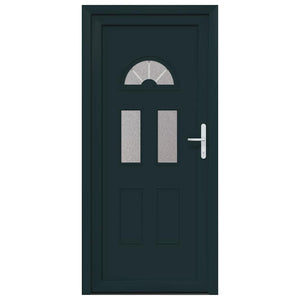 vidaXL Porta Frontale Antracite PVC