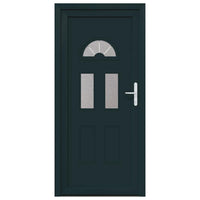 vidaXL Porta Frontale Antracite PVC