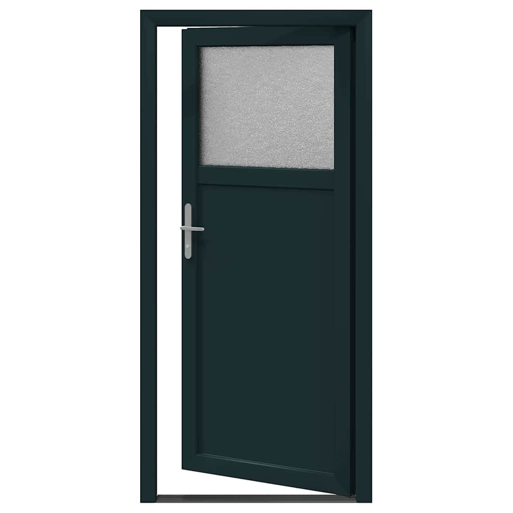vidaXL Porta d'ingresso Antracite PVC