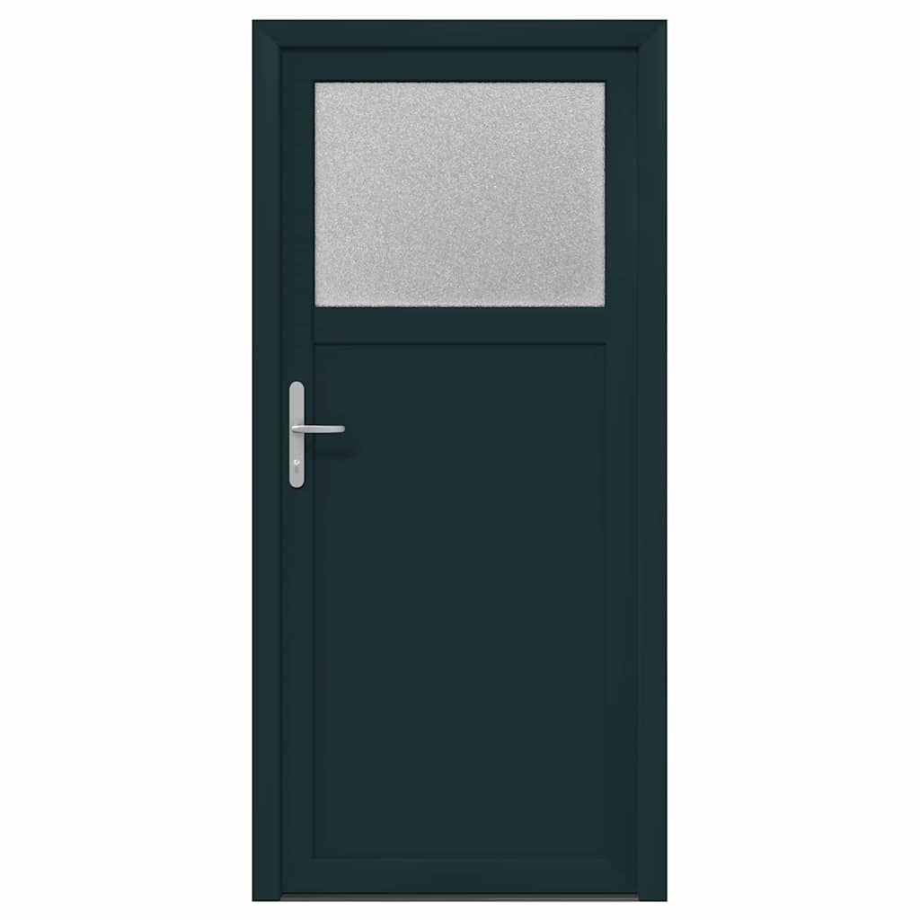 vidaXL Porta d'ingresso Antracite PVC