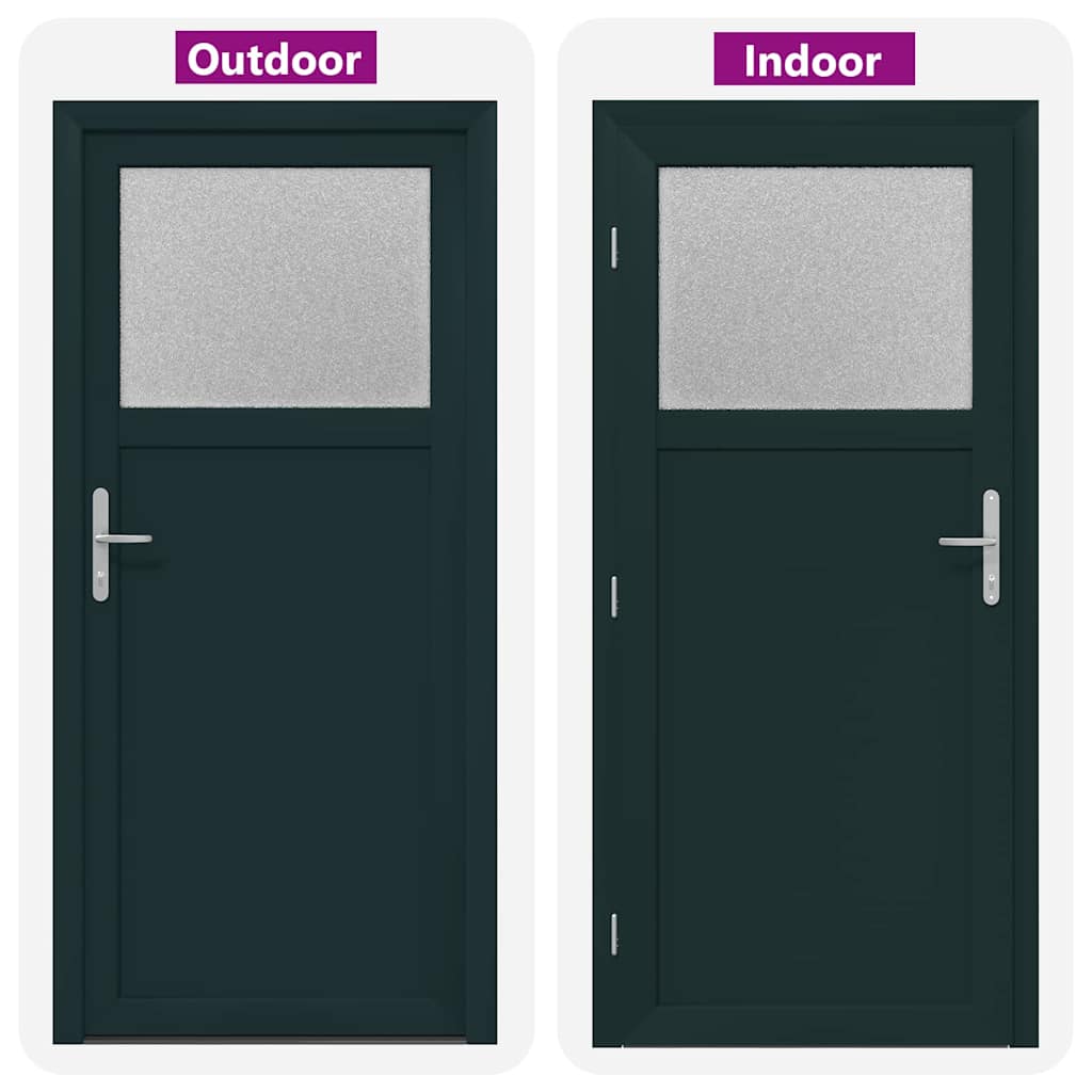 vidaXL Porta d'ingresso Antracite PVC