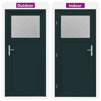 vidaXL Porta d'ingresso Antracite PVC