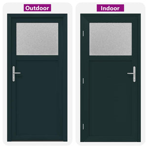 vidaXL Porta d'ingresso Antracite PVC