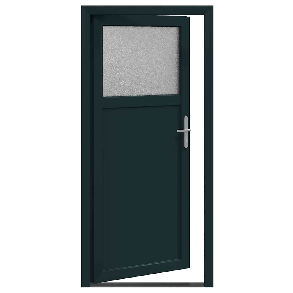 vidaXL Porta d'ingresso Antracite PVC