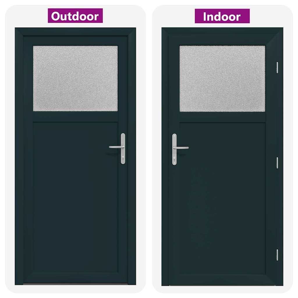 vidaXL Porta d'ingresso Antracite PVC
