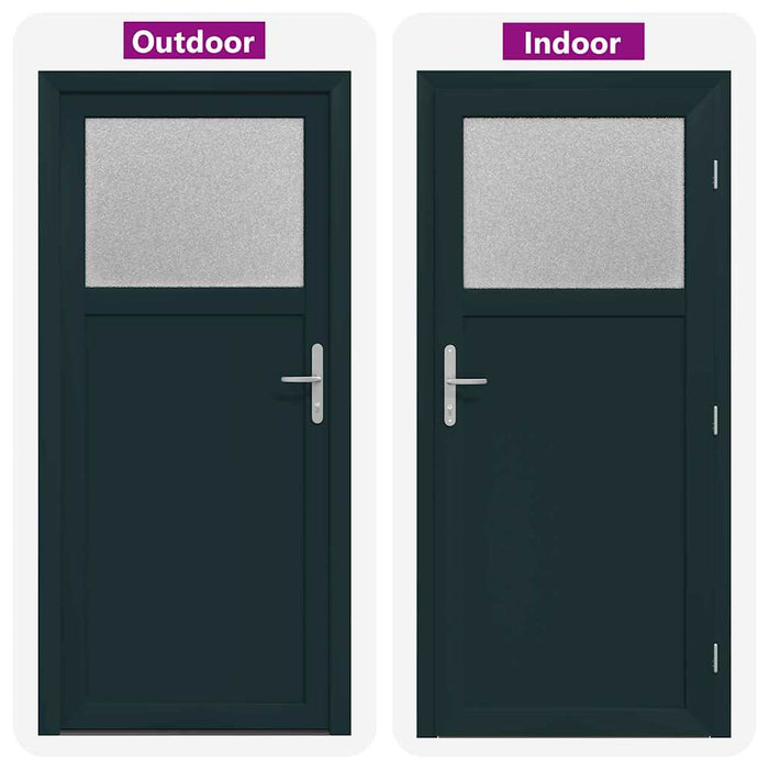 vidaXL Porta d'ingresso Antracite PVC