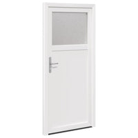 vidaXL Porta d'ingresso Bianco PVC