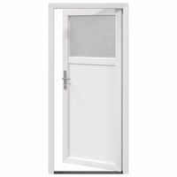 vidaXL Porta d'ingresso Bianco PVC