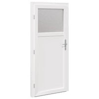 vidaXL Porta d'ingresso Bianco PVC