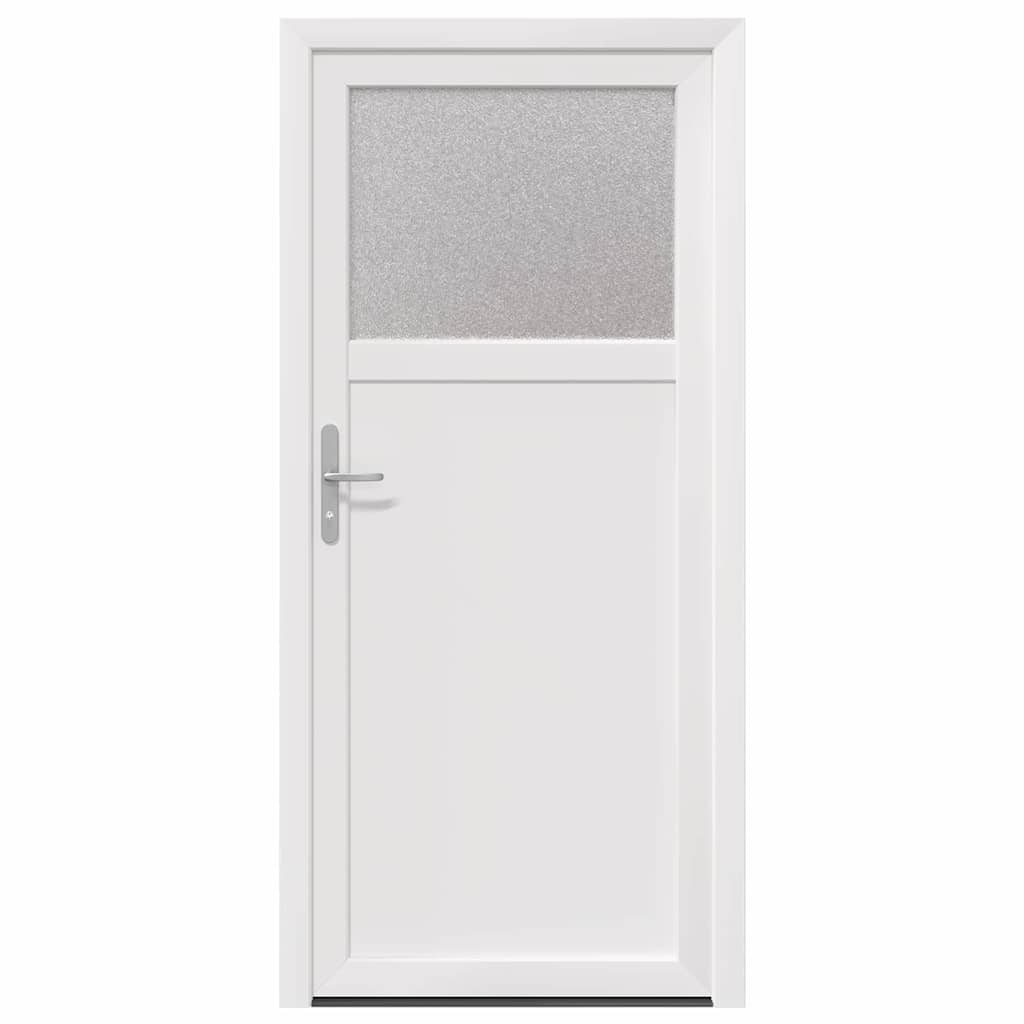 vidaXL Porta d'ingresso Bianco PVC