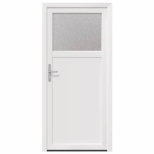 vidaXL Porta d'ingresso Bianco PVC