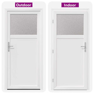 vidaXL Porta d'ingresso Bianco PVC
