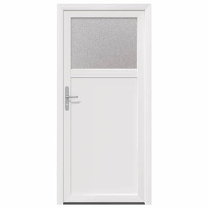 vidaXL Porta d'ingresso Bianco PVC