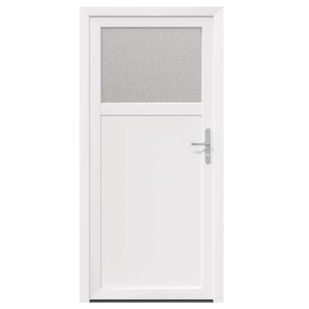 vidaXL Porta d'ingresso Bianco PVC