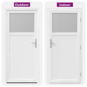 Porta d'ingresso Bianco PVC 3385837