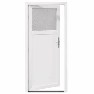 vidaXL Porta d'ingresso Bianco PVC