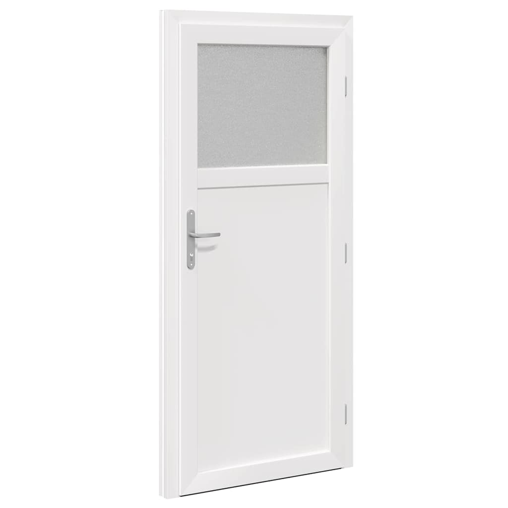 vidaXL Porta d'ingresso Bianco PVC