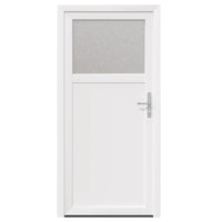 vidaXL Porta d'ingresso Bianco PVC