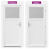 vidaXL Porta d'ingresso Bianco PVC