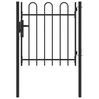 vidaXL Cancello per recinzione Grigio 100 x 100 cm