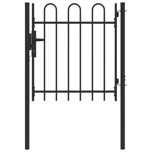 vidaXL Cancello per recinzione Grigio 100 x 100 cm