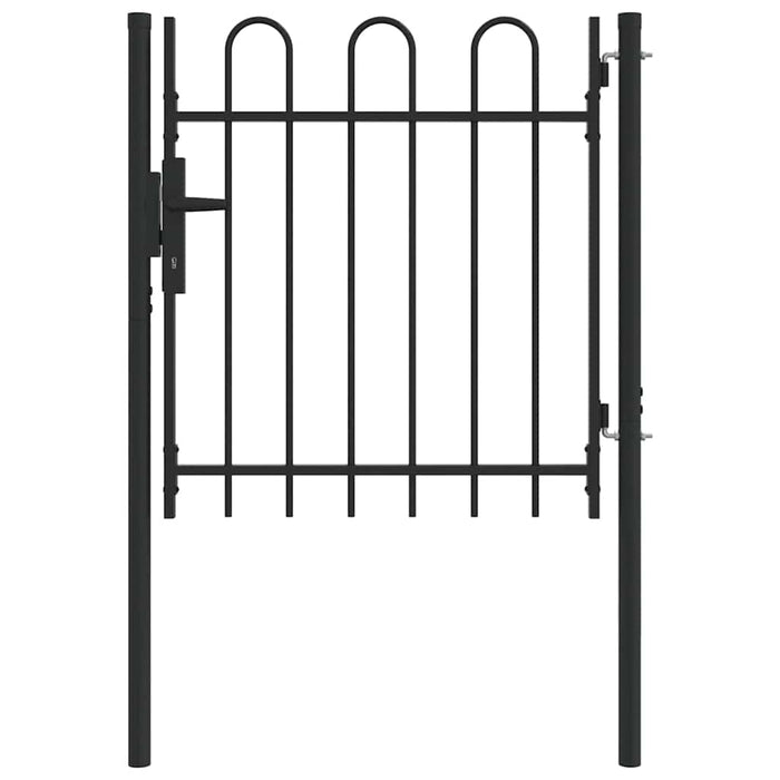 vidaXL Cancello per recinzione Grigio 100 x 100 cm