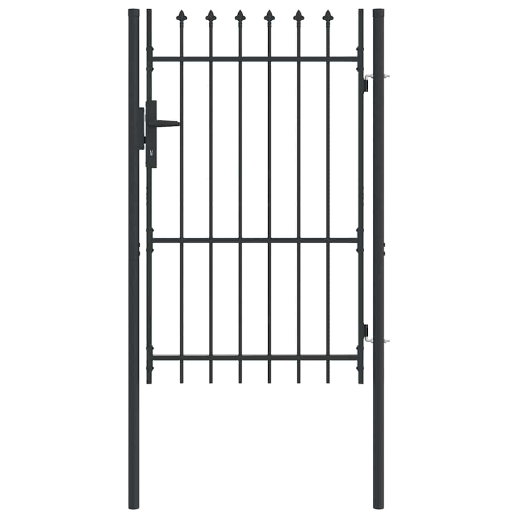 vidaXL Cancello per recinzione Grigio 100 x 150 cm