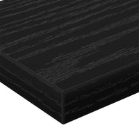 Scaffale 4 pcs Nero 60 x 10 x 1.5 cm Legno multistrato 875051