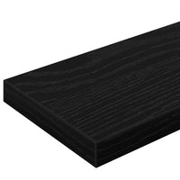 vidaXL Scaffale 4 pcs Nero 100 x 10 x 1.5 cm Legno multistrato