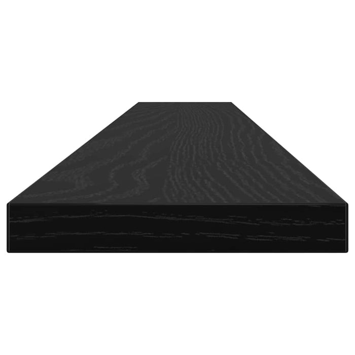 Scaffale 4 pcs Nero 100 x 10 x 1.5 cm Legno multistrato 875065