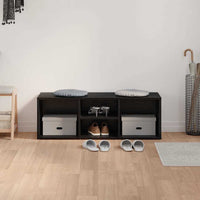 Párnázott tárolópad Rovere nero 102 x 35 x 35 cm 875071