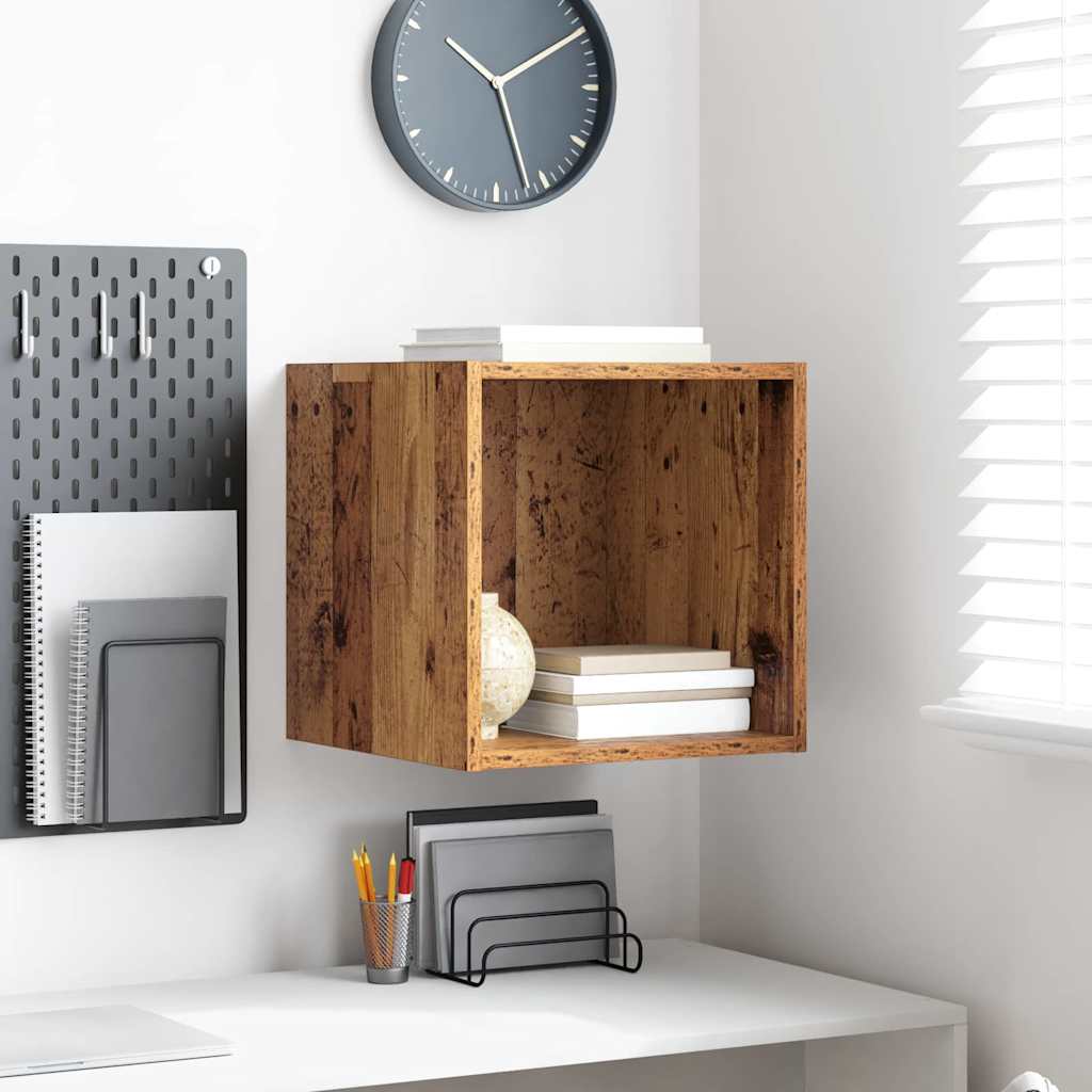 vidaXL Armadietto a muro Legno vecchio 37 x 37 x 37 cm
