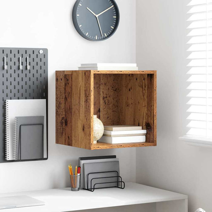 vidaXL Armadietto a muro Legno vecchio 37 x 37 x 37 cm
