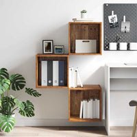 vidaXL Armadietto a muro Legno vecchio 37 x 37 x 37 cm