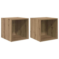 Armadi a muro  - 2 Pezzi in Rovere Artigianale, 37 x 37 x 37 cm in Legno ingegnerizzato 875075
