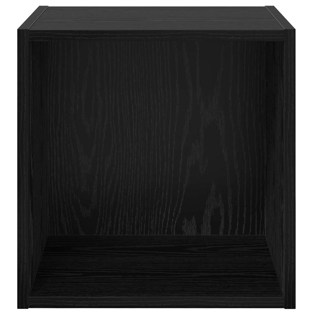 vidaXL Armadietto a muro Rovere nero 37 x 37 x 37 cm Legno multistrato