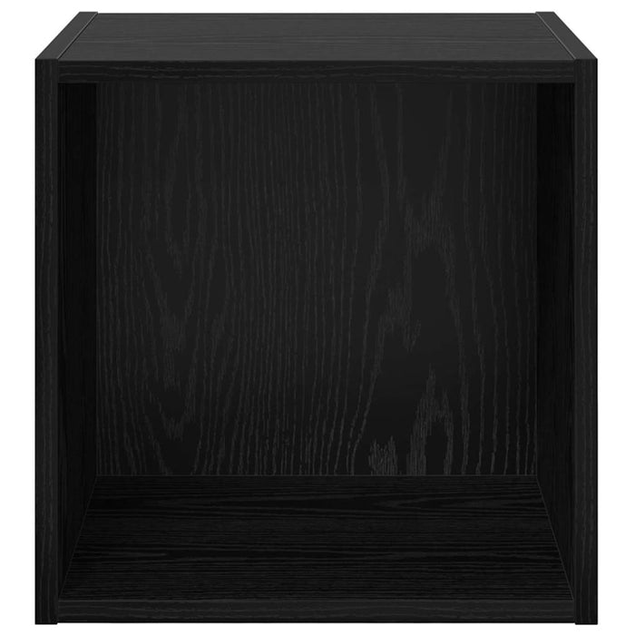 Armadi a muro  - 2 pezzi in rovere nero, 37 x 37 x 37 cm, legno ingegnerizzato. 875077